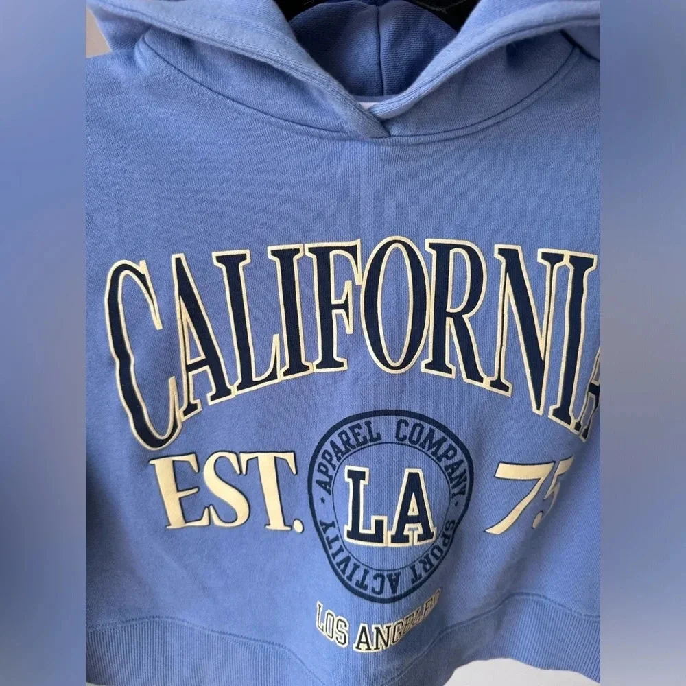 Hoodie Zara Girl Blue  Cotton 11-12